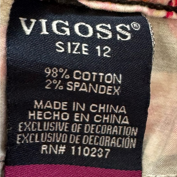 Girls (12) Rose themed crop pants - Picture 6 of 6